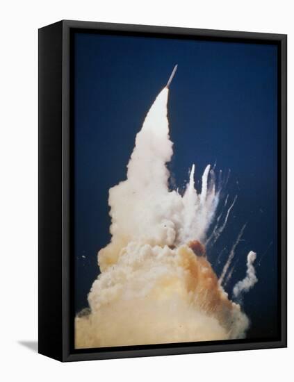 Explosion of Challenger Space Shuttle, 1986-null-Framed Premier Image Canvas
