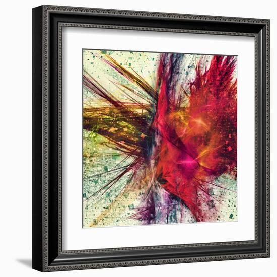 Explosive colors-Jean-François Dupuis-Framed Art Print