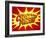 Explosive Crazy Prices Design in Pop-Art Style-Selenka-Framed Art Print