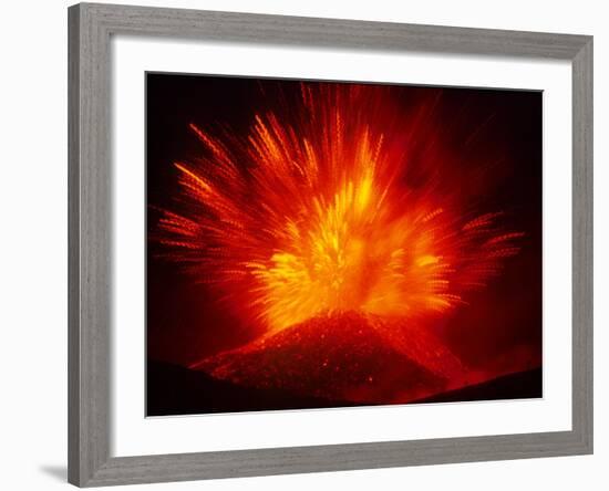 Explosive Vent on the North Side of the Montagnola, Mt. Etna, Sicily, Italy-Daisy Gilardini-Framed Photographic Print