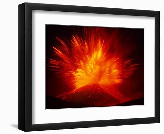 Explosive Vent on the North Side of the Montagnola, Mt. Etna, Sicily, Italy-Daisy Gilardini-Framed Photographic Print