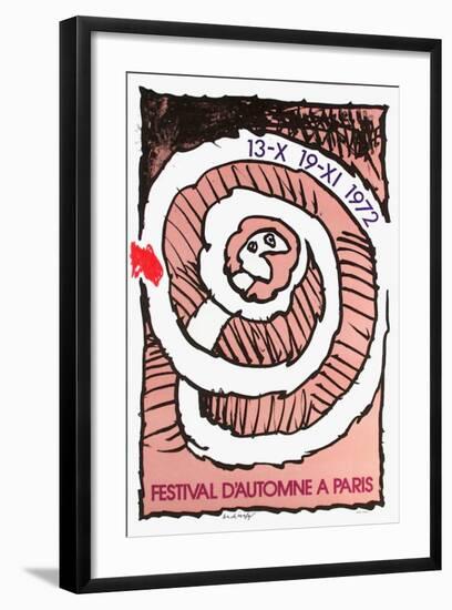 Expo 035 - Festival d'Automne II-Pierre Alechinsky-Framed Collectable Print