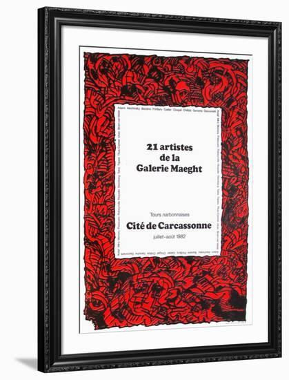 Expo 090 - Cité de Carcassonne-Pierre Alechinsky-Framed Collectable Print