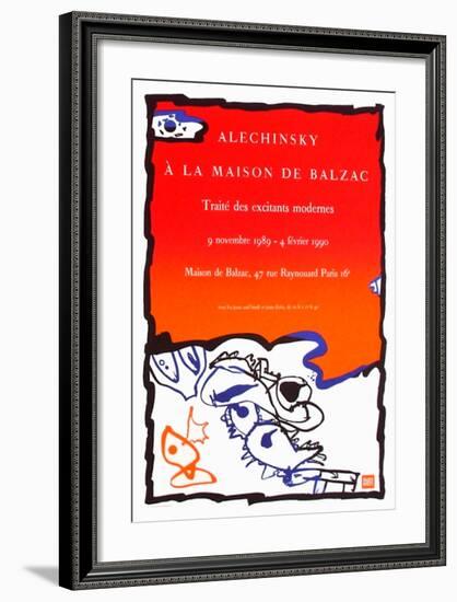 Expo 125 - Maison de Balzac-Pierre Alechinsky-Framed Collectable Print