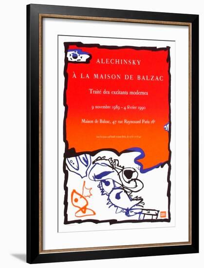 Expo 125 - Maison de Balzac-Pierre Alechinsky-Framed Collectable Print