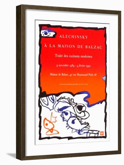 Expo 125 - Maison de Balzac-Pierre Alechinsky-Framed Collectable Print