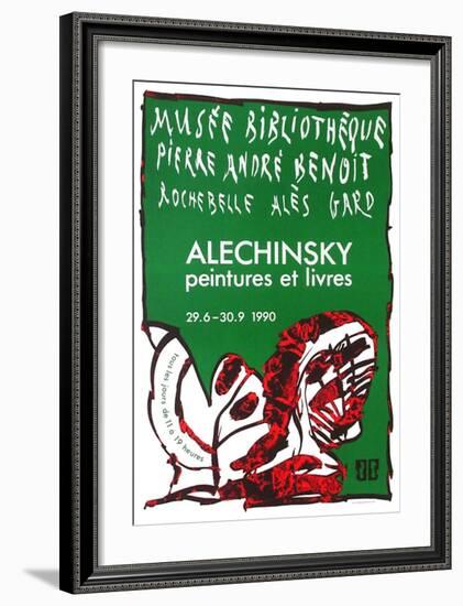 Expo 127 - Musée Pierre André Benoit-Pierre Alechinsky-Framed Collectable Print