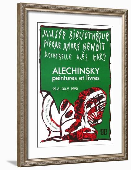 Expo 127 - Musée Pierre André Benoit-Pierre Alechinsky-Framed Collectable Print