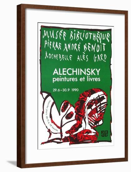 Expo 127 - Musée Pierre André Benoit-Pierre Alechinsky-Framed Collectable Print