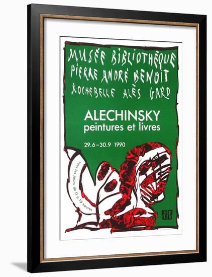 Expo 127 - Musée Pierre André Benoit-Pierre Alechinsky-Framed Collectable Print