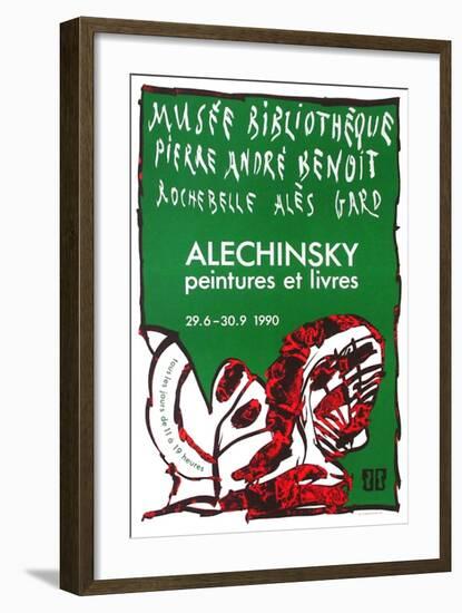 Expo 127 - Musée Pierre André Benoit-Pierre Alechinsky-Framed Collectable Print