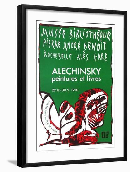 Expo 127 - Musée Pierre André Benoit-Pierre Alechinsky-Framed Collectable Print