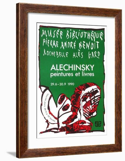 Expo 127 - Musée Pierre André Benoit-Pierre Alechinsky-Framed Collectable Print