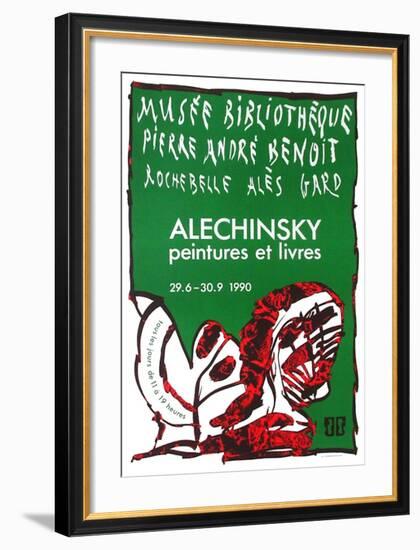 Expo 127 - Musée Pierre André Benoit-Pierre Alechinsky-Framed Collectable Print