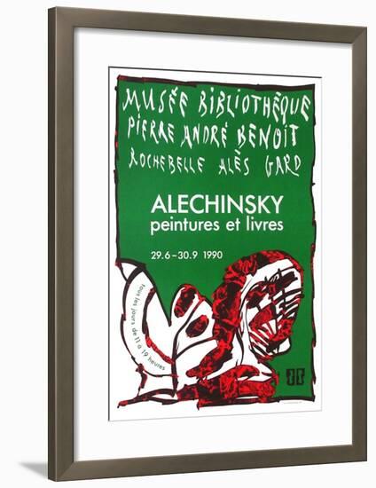 Expo 127 - Musée Pierre André Benoit-Pierre Alechinsky-Framed Collectable Print