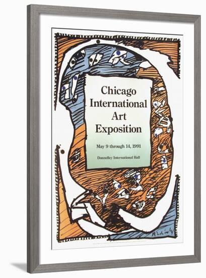 Expo 132 - Chicago Art Exposition-Pierre Alechinsky-Framed Collectable Print