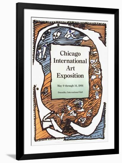 Expo 132 - Chicago Art Exposition-Pierre Alechinsky-Framed Collectable Print