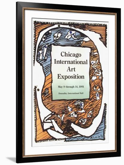 Expo 132 - Chicago Art Exposition-Pierre Alechinsky-Framed Collectable Print