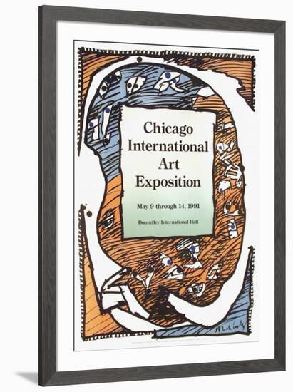 Expo 132 - Chicago Art Exposition-Pierre Alechinsky-Framed Collectable Print