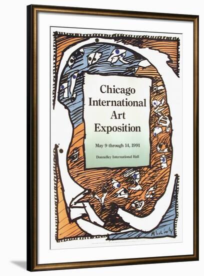 Expo 132 - Chicago Art Exposition-Pierre Alechinsky-Framed Collectable Print