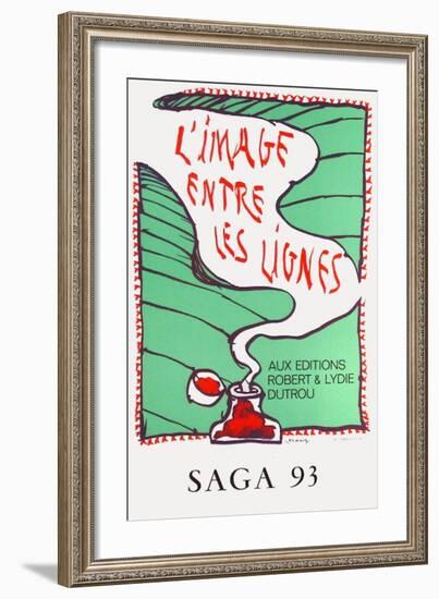 Expo 136 - Saga 93-Pierre Alechinsky-Framed Collectable Print