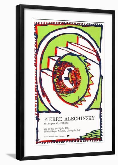 Expo 144 - Bibliothèque Aragon-Pierre Alechinsky-Framed Collectable Print