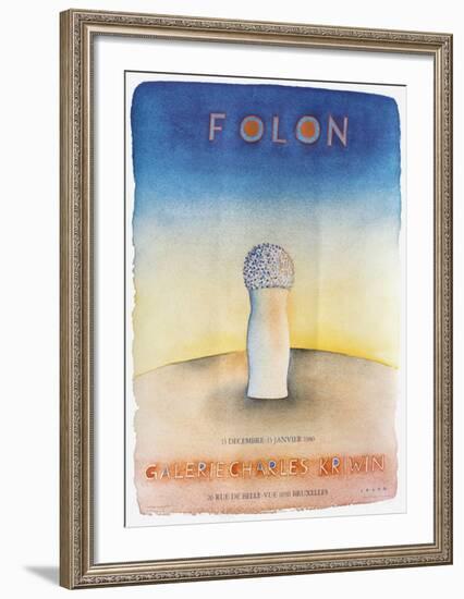 Expo 1980 - Galerie Charles Kriwin-Jean Michel Folon-Framed Collectable Print