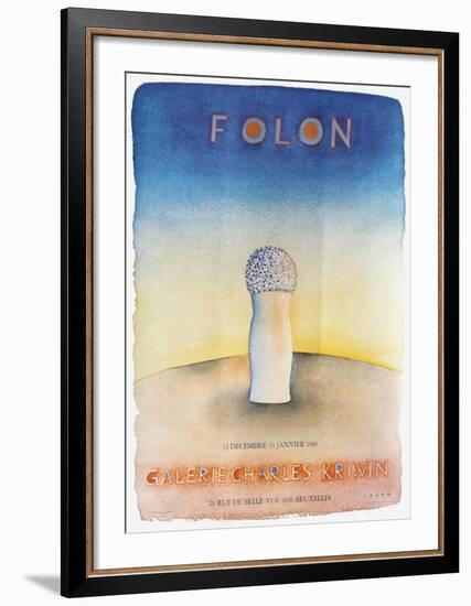 Expo 1980 - Galerie Charles Kriwin-Jean Michel Folon-Framed Collectable Print