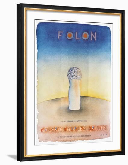 Expo 1980 - Galerie Charles Kriwin-Jean Michel Folon-Framed Collectable Print