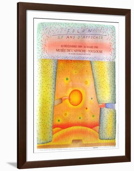 Expo 1990 - Toulouse 25 ans d'affiches-Jean Michel Folon-Framed Collectable Print