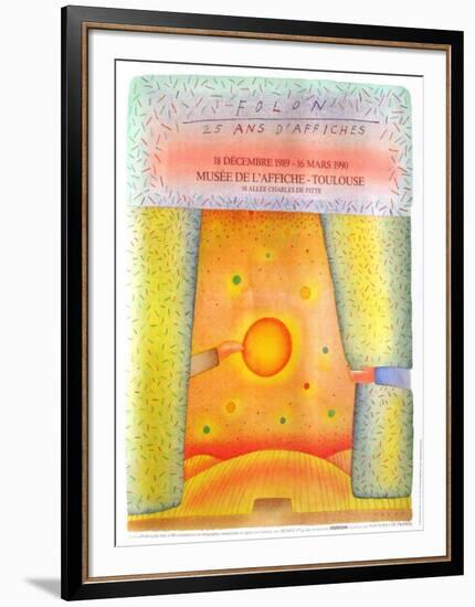 Expo 1990 - Toulouse 25 ans d'affiches-Jean Michel Folon-Framed Collectable Print