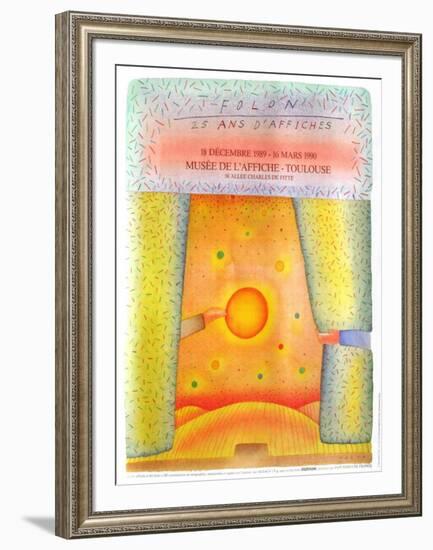 Expo 1990 - Toulouse 25 ans d'affiches-Jean Michel Folon-Framed Collectable Print