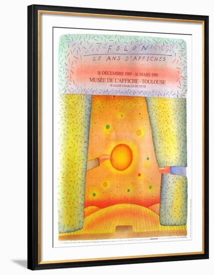 Expo 1990 - Toulouse 25 ans d'affiches-Jean Michel Folon-Framed Collectable Print