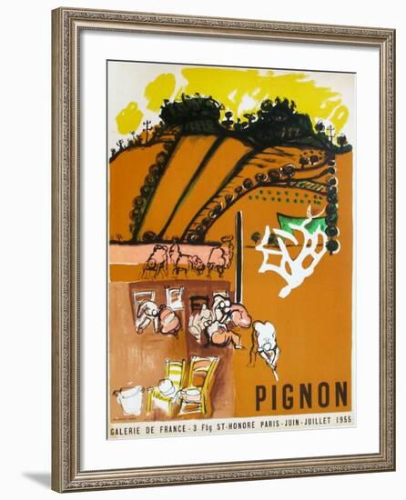 Expo 55 - Galerie de France-Edouard Pignon-Framed Collectable Print