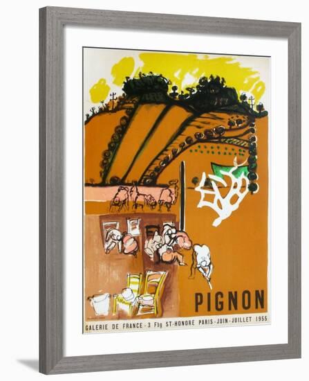 Expo 55 - Galerie de France-Edouard Pignon-Framed Collectable Print