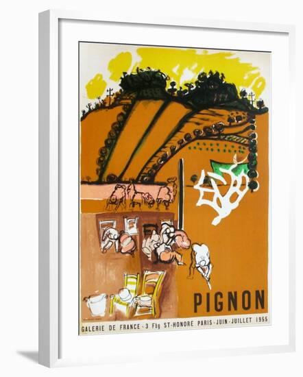 Expo 55 - Galerie de France-Edouard Pignon-Framed Collectable Print