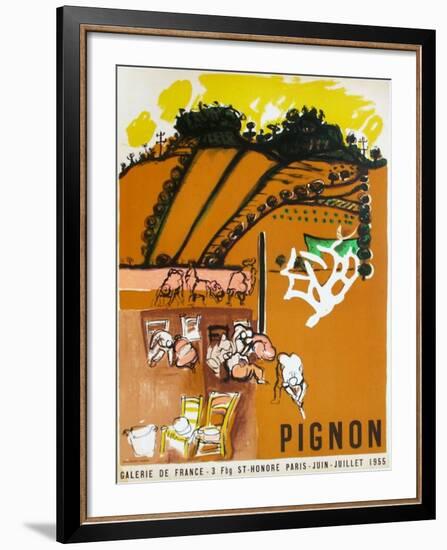 Expo 55 - Galerie de France-Edouard Pignon-Framed Collectable Print