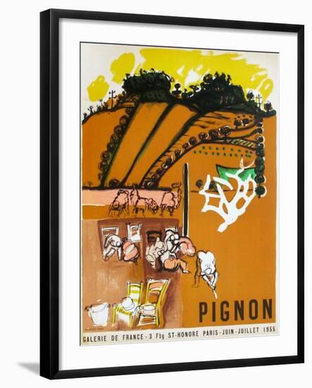 Expo 55 - Galerie de France-Edouard Pignon-Framed Collectable Print