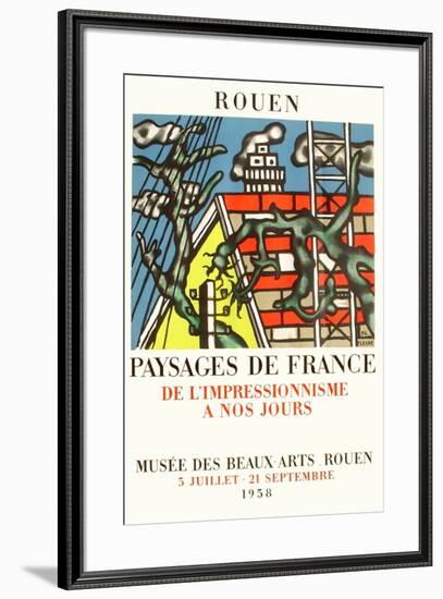 Expo 58 - Musée des Beaux-Arts de Rouen-Fernand Leger-Framed Premium Edition