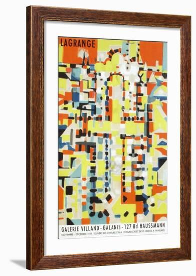 Expo 59 - Galerie Villand Galanis-Jacques Lagrange-Framed Collectable Print