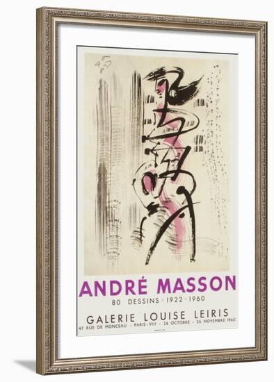 Expo 60 - Galerie Louise Leiris-André Masson-Framed Collectable Print