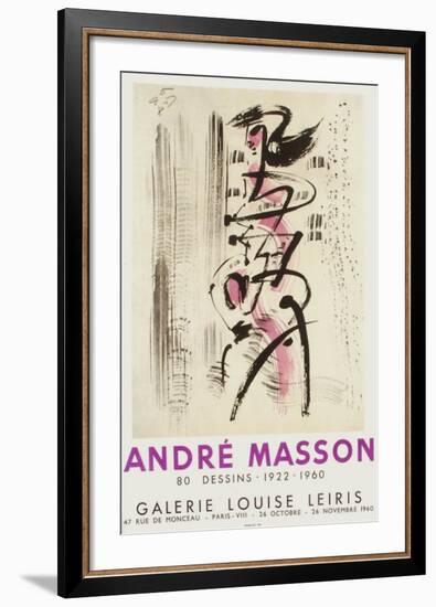 Expo 60 - Galerie Louise Leiris-André Masson-Framed Collectable Print