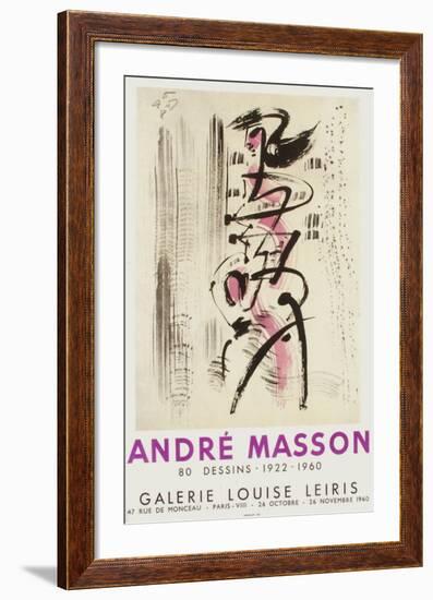 Expo 60 - Galerie Louise Leiris-André Masson-Framed Collectable Print