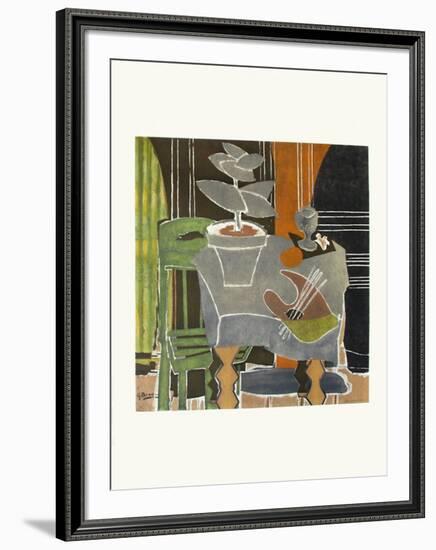 Expo 61 - Musée Galliéra (avant la lettre)-Georges Braque-Framed Collectable Print