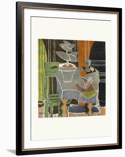 Expo 61 - Musée Galliéra (avant la lettre)-Georges Braque-Framed Collectable Print