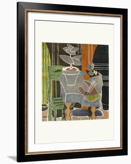 Expo 61 - Musée Galliéra (avant la lettre)-Georges Braque-Framed Collectable Print