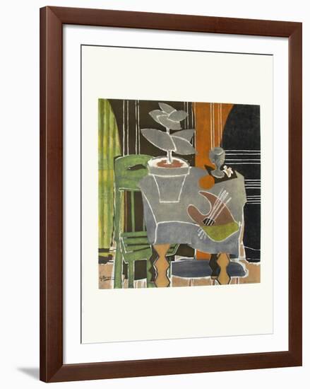 Expo 61 - Musée Galliéra (avant la lettre)-Georges Braque-Framed Collectable Print