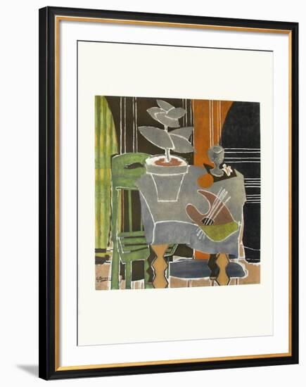 Expo 61 - Musée Galliéra (avant la lettre)-Georges Braque-Framed Collectable Print