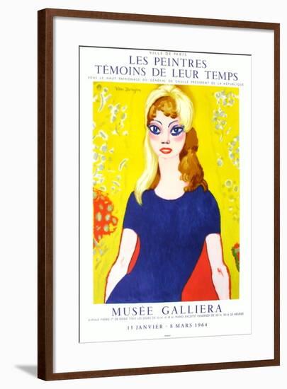 Expo 64 - Musée Galliéra Brigitte Bardot-Kees van Dongen-Framed Premium Edition