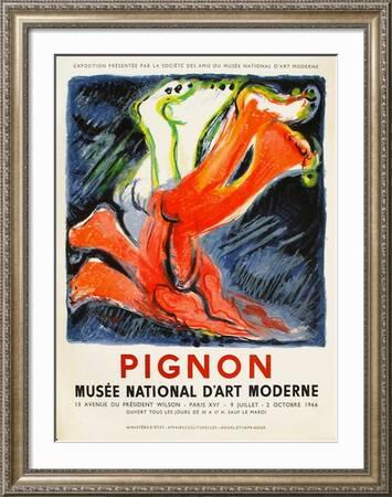 Expo 66 - Musée National d'Art Moderne' Collectable Print - Edouard Pignon  | Art.com